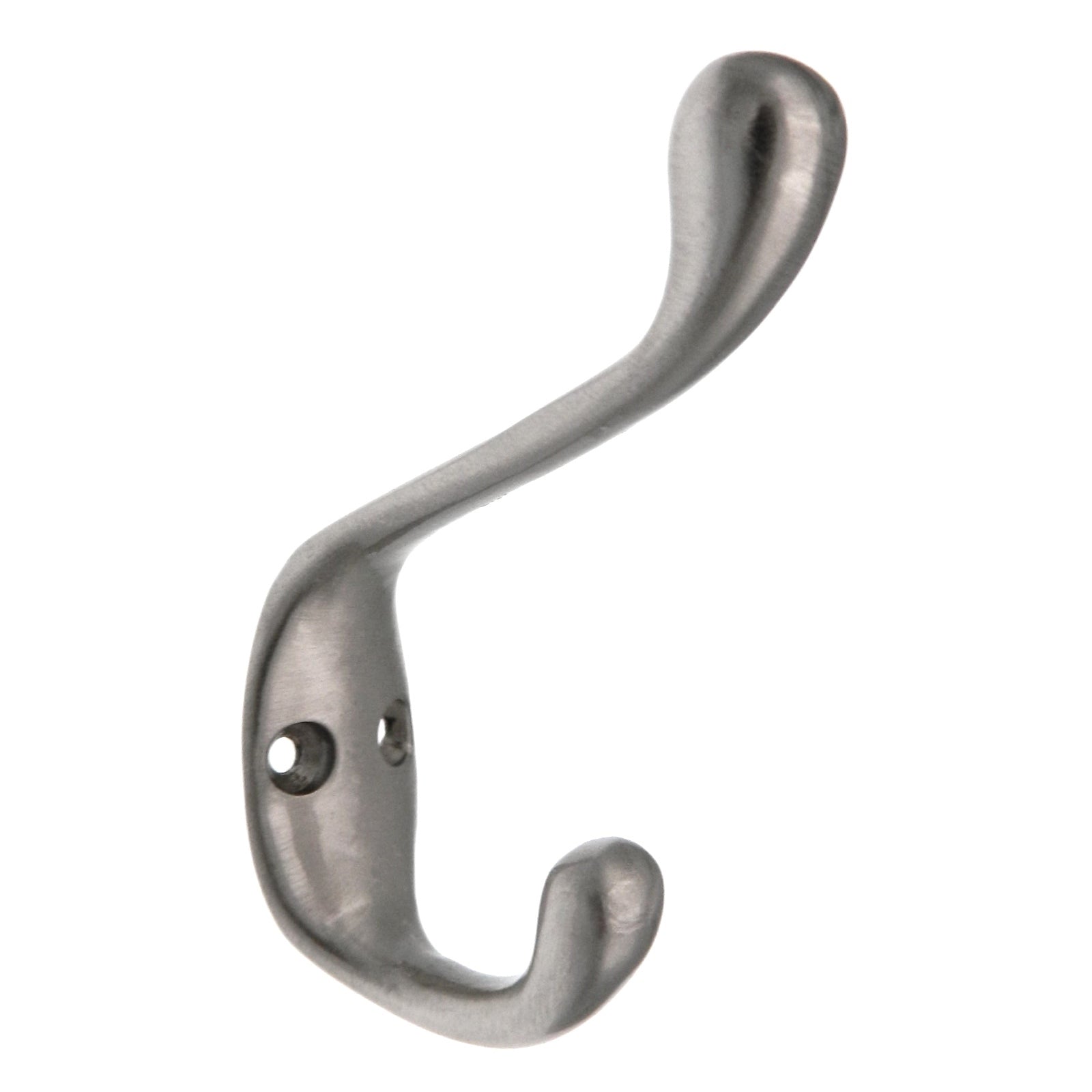 Warwick Satin Nickel Double Coat, Hat, Robe, Towel Wall or Door Hook BH2003SN