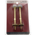 Rigid Baseboard Doorstop, 2 Pack, 3 in. Door Stopper, Polished Brass BH2007PB