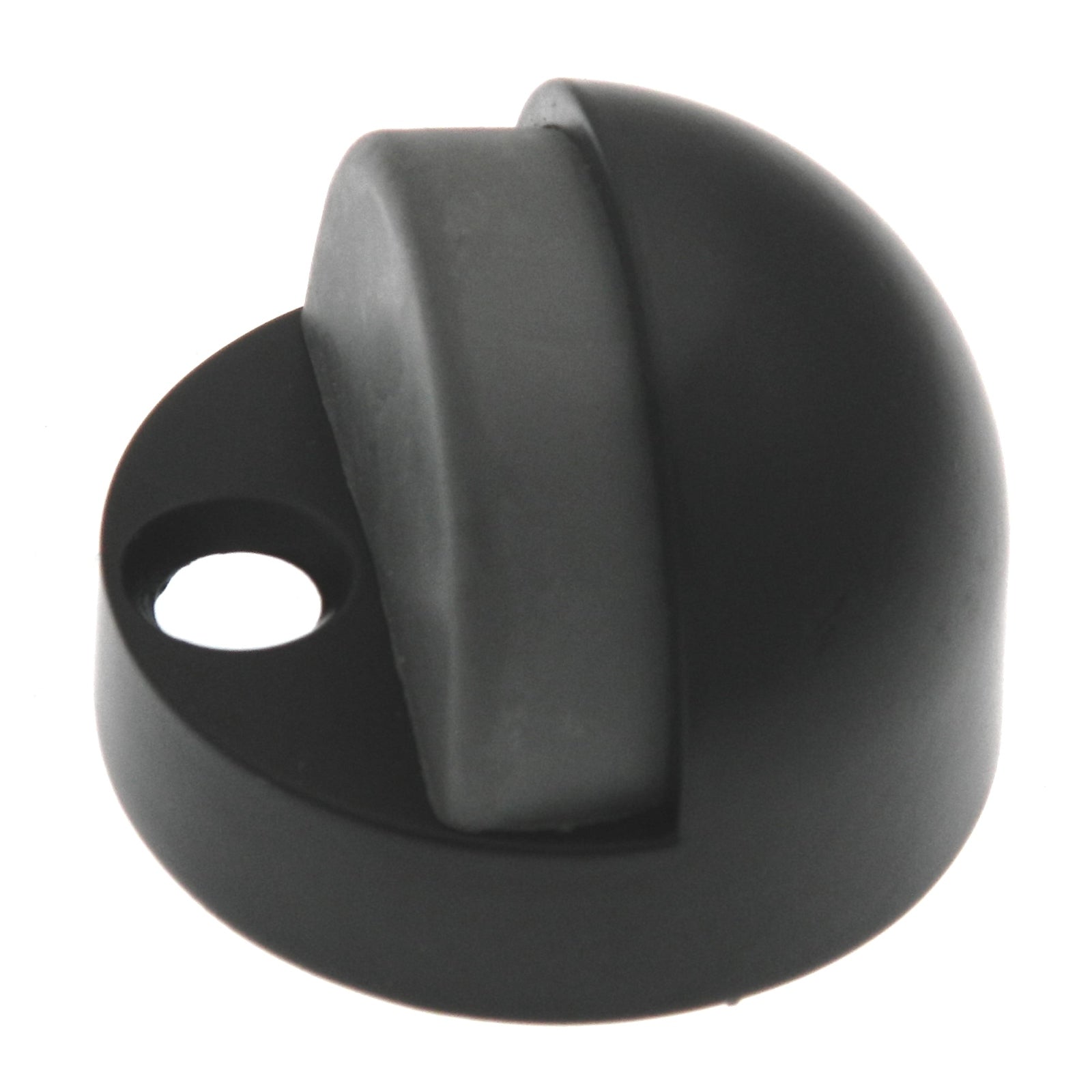 Warwick Dome Floor Mount 1/2" High Profile Doorstop Black BH2011BL