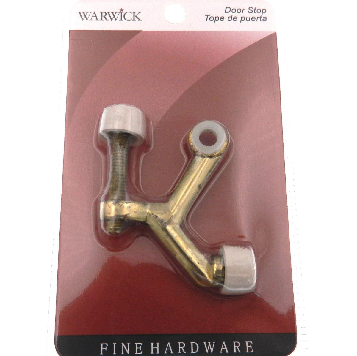 Warwick Adjustable Hinge Pin Doorstop, 1 1/2" Bolt, Polished Brass BH2012PB