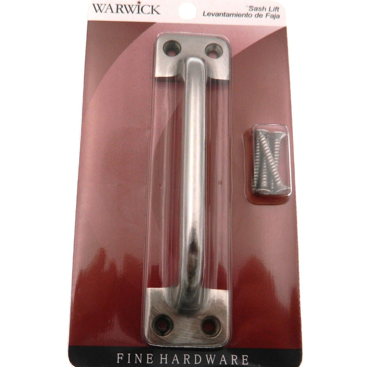 Warwick Satin Nickel 4 1/4"cc Window Bar Sash Lift Handle Pull BH2018SN