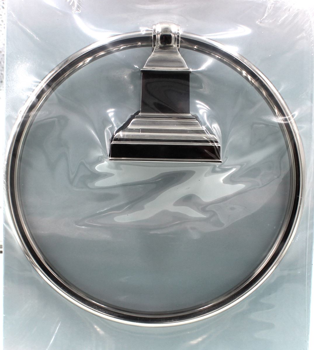 Amerock Markham Bath Towel Ring Polished Nickel Wall Mounted BH26511PN