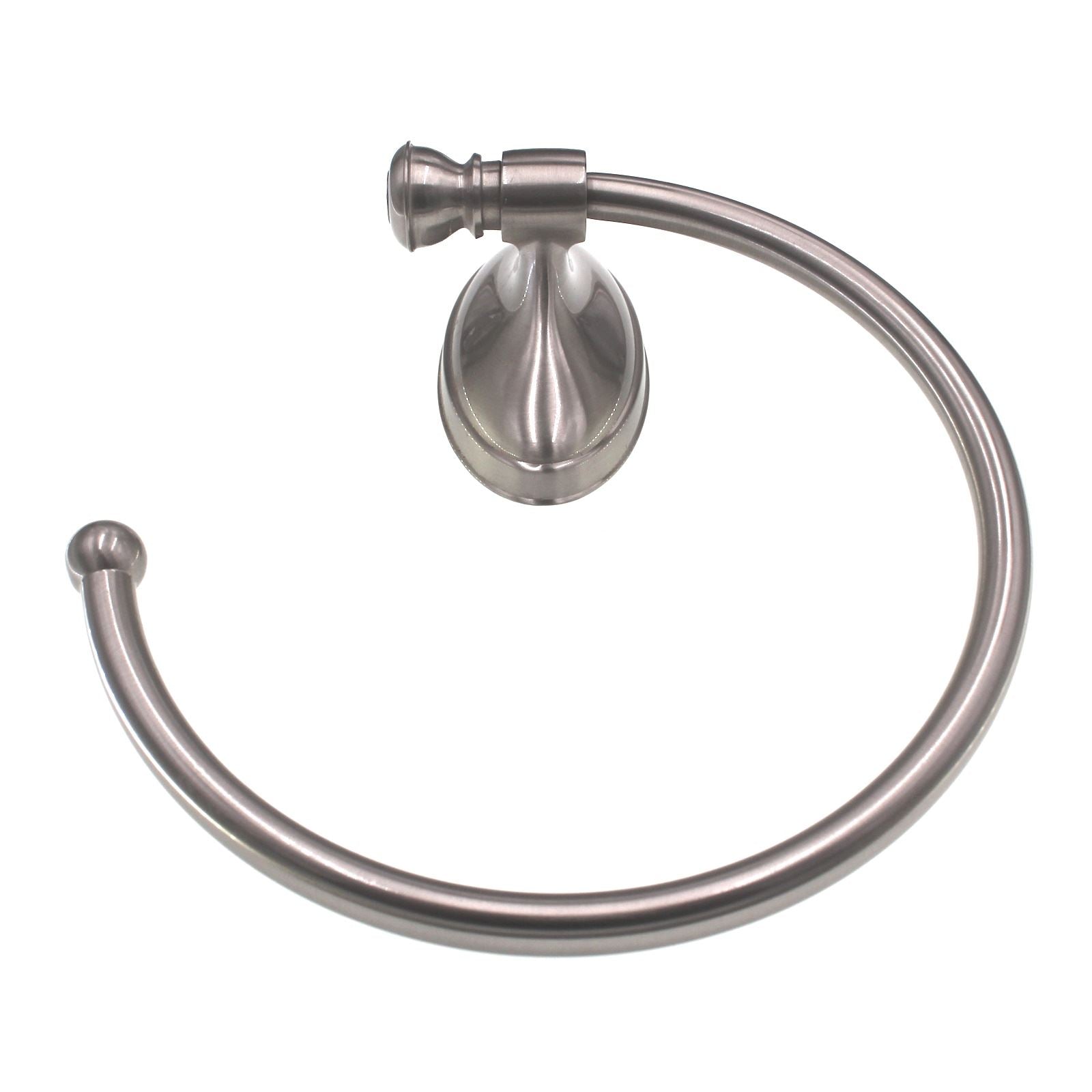 Amerock Saybrook 6 13/16" Bath Swinging Towel Ring Satin Nickel BH26531G10