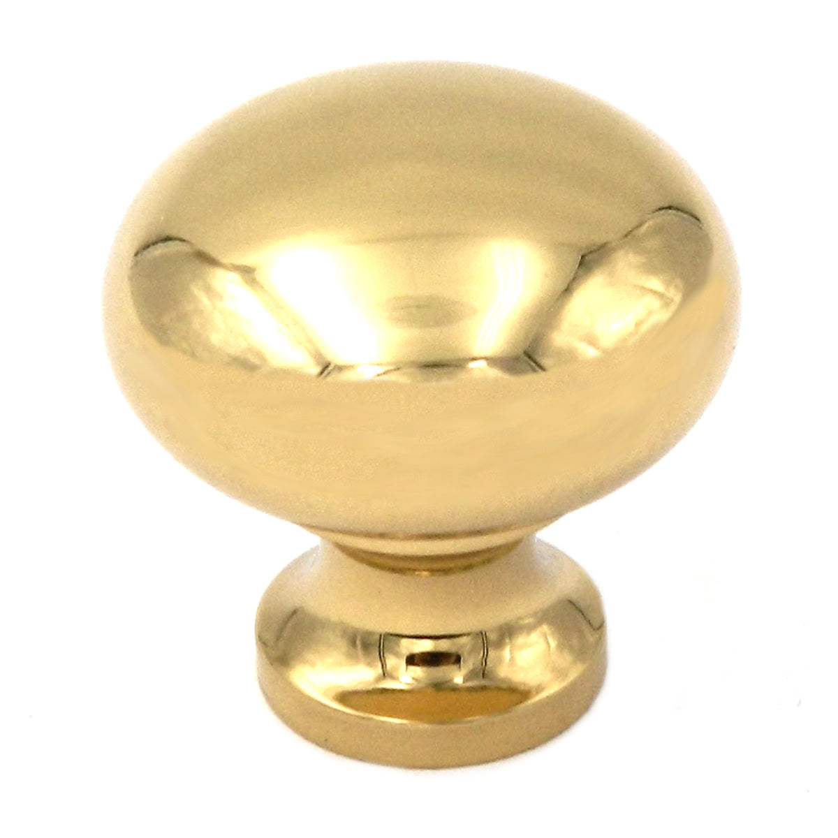 Keeler Solid Brass Polished Brass Round 1" Solid Brass Cabinet Knob BK11-03