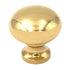 Keeler Solid Brass Polished Brass Round 1" Solid Brass Cabinet Knob BK11-03