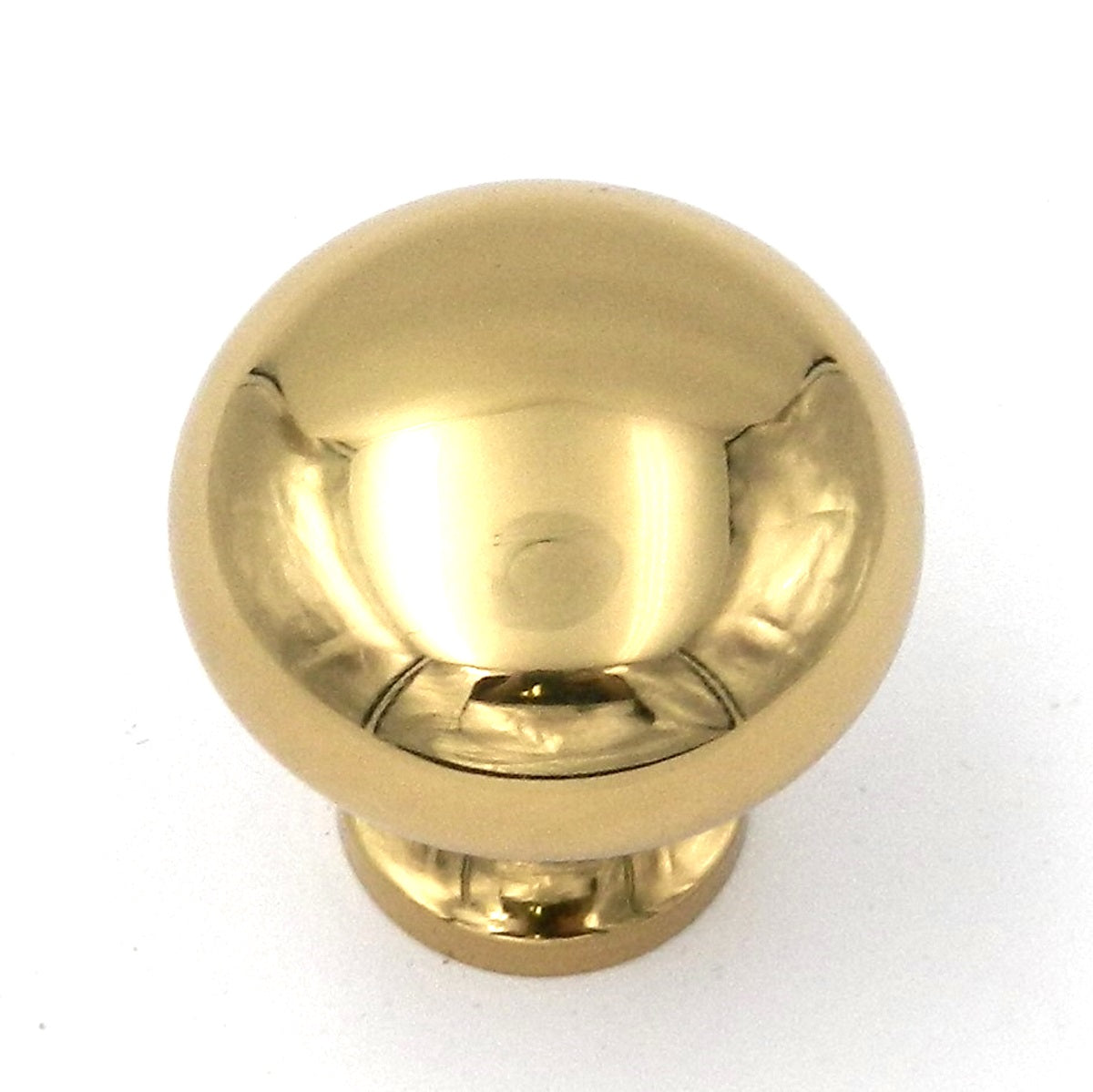 Keeler Solid Brass Polished Brass Round 1" Solid Brass Cabinet Knob BK11-03