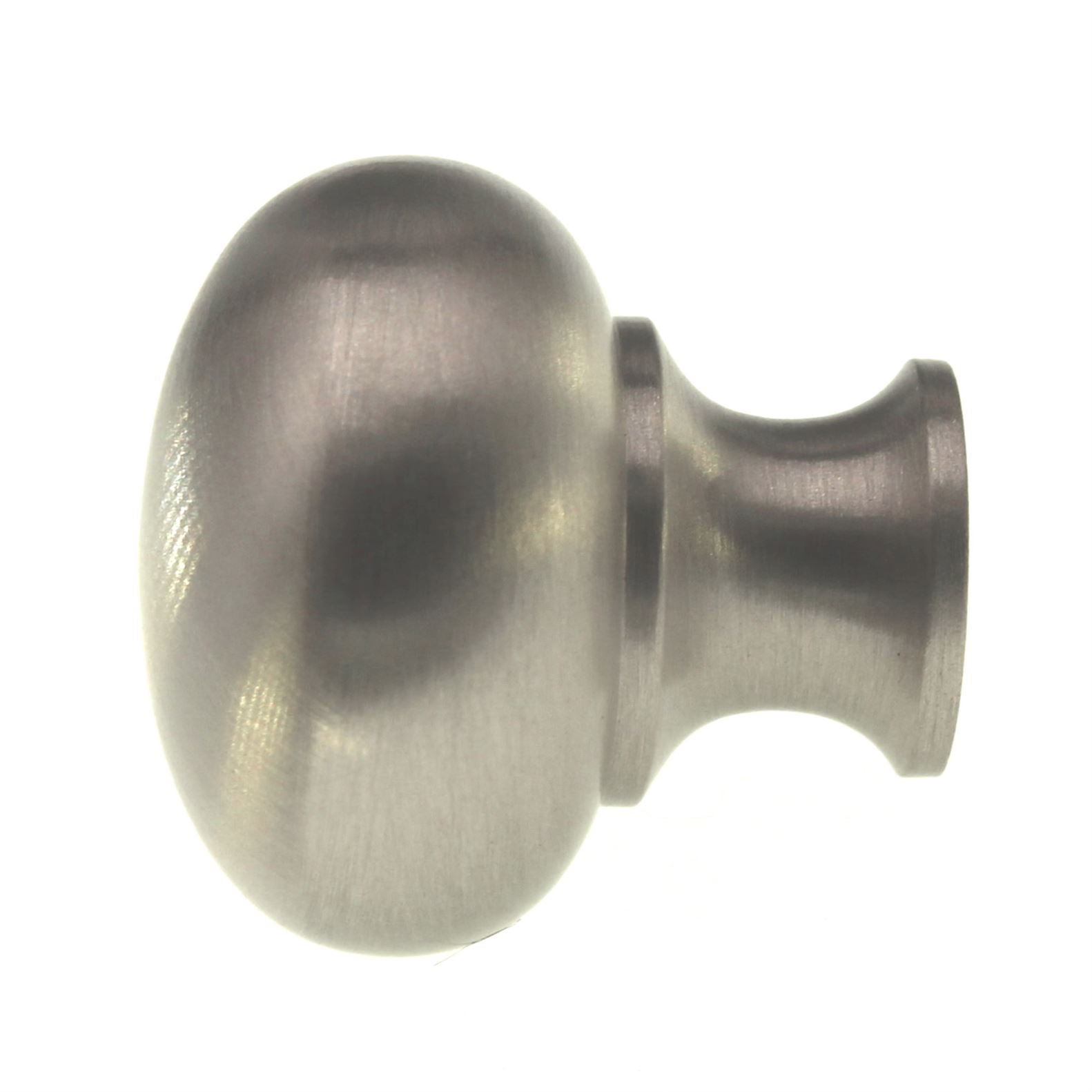 FKI Hardware Period Brass Satin Nickel 1 1/8" Solid Brass Cabinet Knob BK12-15