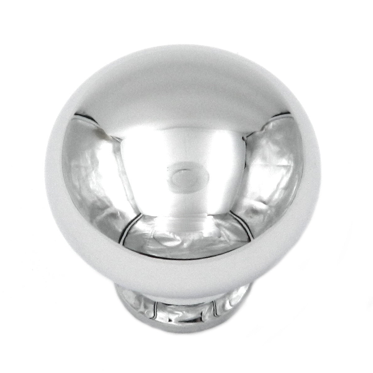 Keeler Solid Brass Polished Chrome Round 1 1/8" Solid Brass Cabinet Knob BK12-26