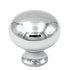 Keeler Solid Brass Polished Chrome Round 1 1/8" Solid Brass Cabinet Knob BK12-26