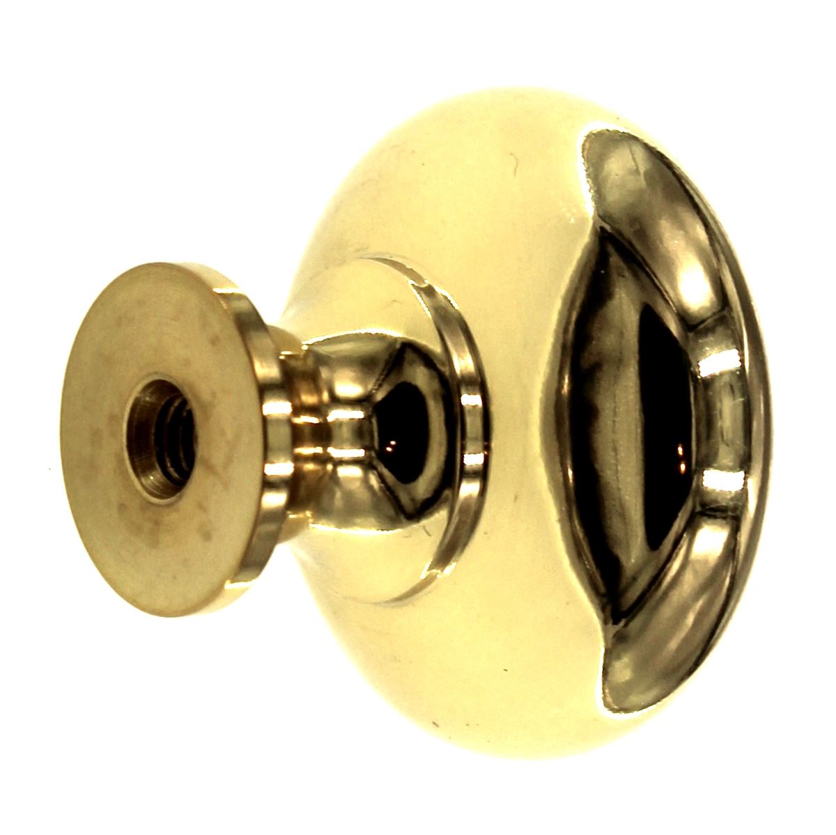 Keeler Solid Brass 1 1/4" Round Cabinet Knob Polished Brass BK13-03