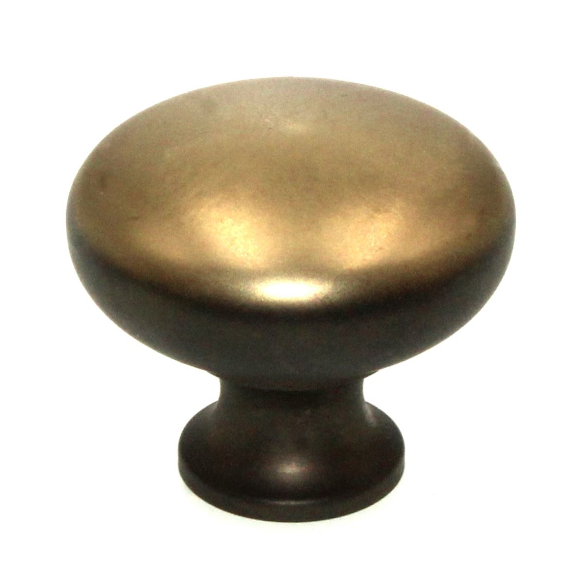 Hickory Hardware Solid Brass Yorkshire Brass 1 1/4" Round Cabinet Knob BK13-0751