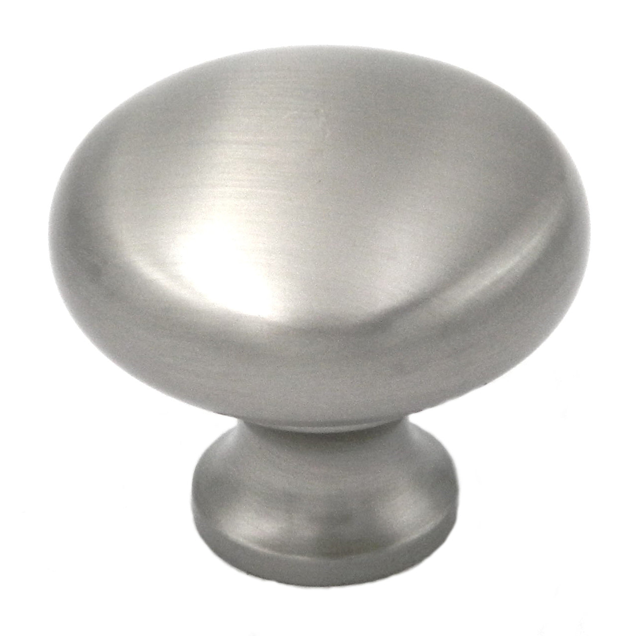 20 Pack Belwith Keeler Period Brass 1 1/4" Satin Nickel Round Smooth Solid Brass Cabinet Knob BK13-15