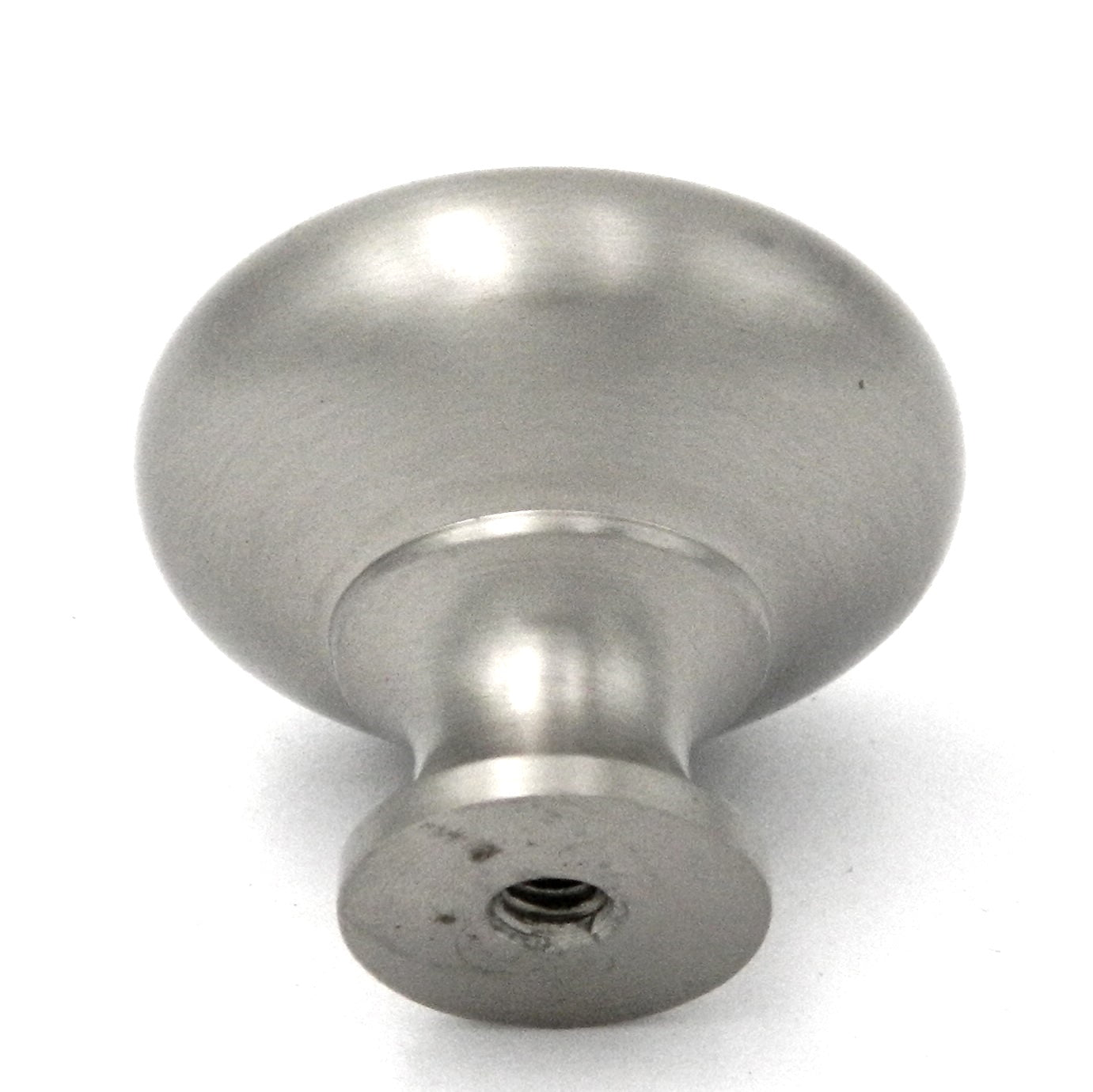 10 Pack Belwith Keeler Period Brass 1 1/4" Satin Nickel Round Smooth Solid Brass Cabinet Knob BK13-15