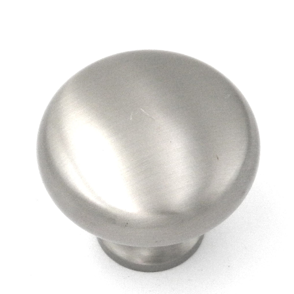 20 Pack Belwith Keeler Period Brass 1 1/4" Satin Nickel Round Smooth Solid Brass Cabinet Knob BK13-15