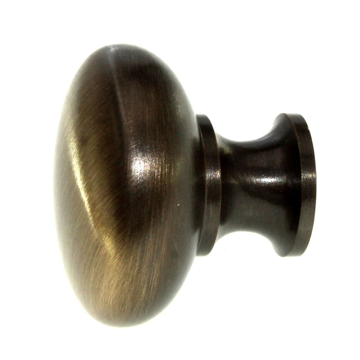 Hickory Hardware Satin Dover 1 1/4" Round Solid Brass Cabinet Knob BK13-9013