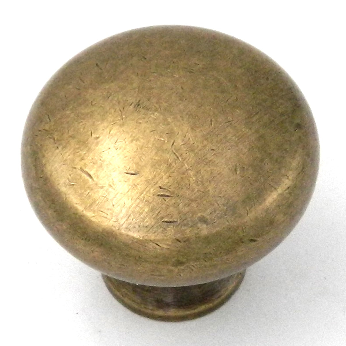 BK13-AB Antique Brass Solid Brass 1 1/4" Cabinet Knob Pull Belwith Hickory