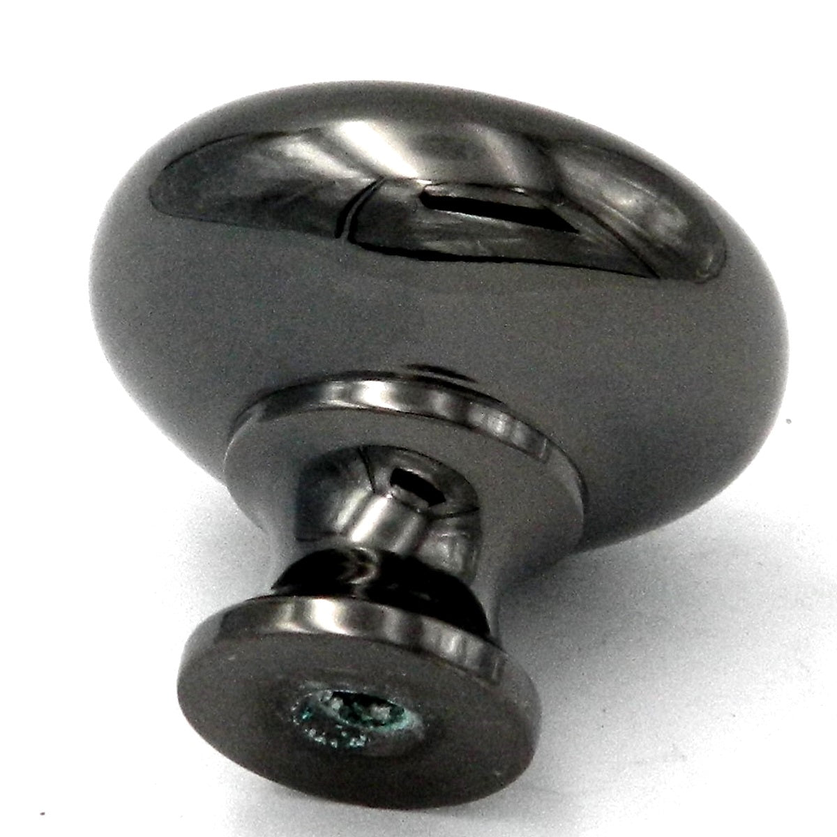 10 Pack Belwith Keeler Period Brass 1 1/4" Black Nickel Round Smooth Solid Brass Cabinet Knob BK13-BN