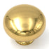 Keeler Solid Brass Polished Brass Round 1 1/2" Solid Brass Cabinet Knob BK14-03