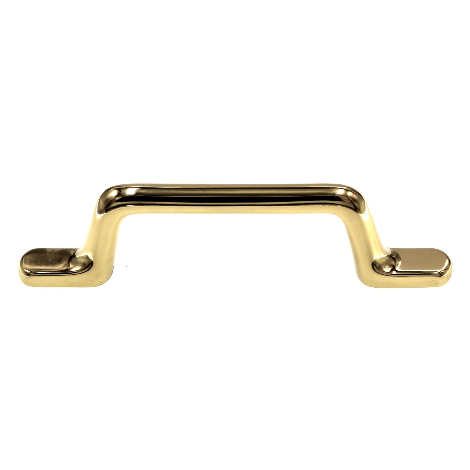 FKI Hardware Period Brass Solid Brass Cabinet Pull 3" Ctr Polished Brass BK2