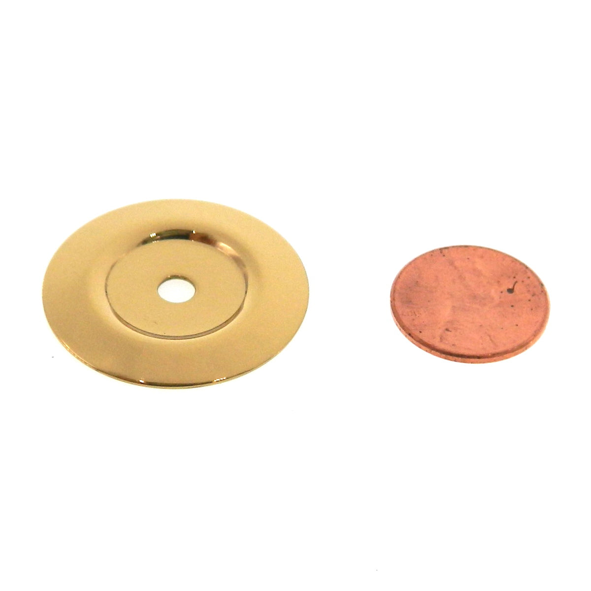 Belwith Keeler Solid Brass 1 1/4" Round Backplate For Cabinet Knobs 