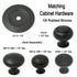 20 Pack Belwith Keeler Power & Beauty 1 1/4" Oil Rubbed Bronze Round Solid Brass Cabinet Knob K319