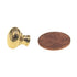 Hickory Hardware Solid Brass Polished Brass 1/2" Extra Small Cabinet Knob BK9-03