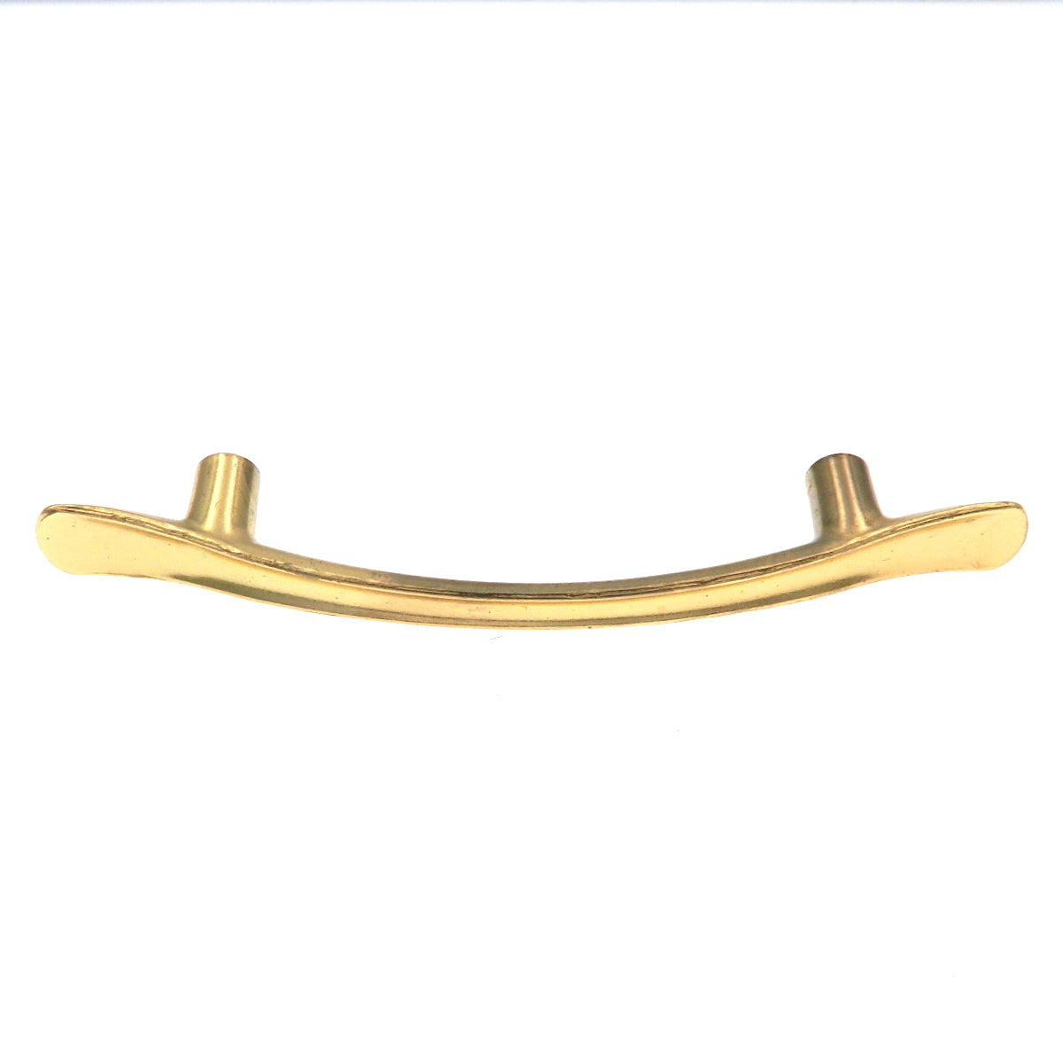 Vintage Amerock Modern Polished Brass 3"cc Cabinet Arch Pull Handle BP102-3