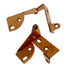 Pair Amerock Knife-Pivot Cabinet Hinges Top and Bottom Satin Bronze BP1205-10