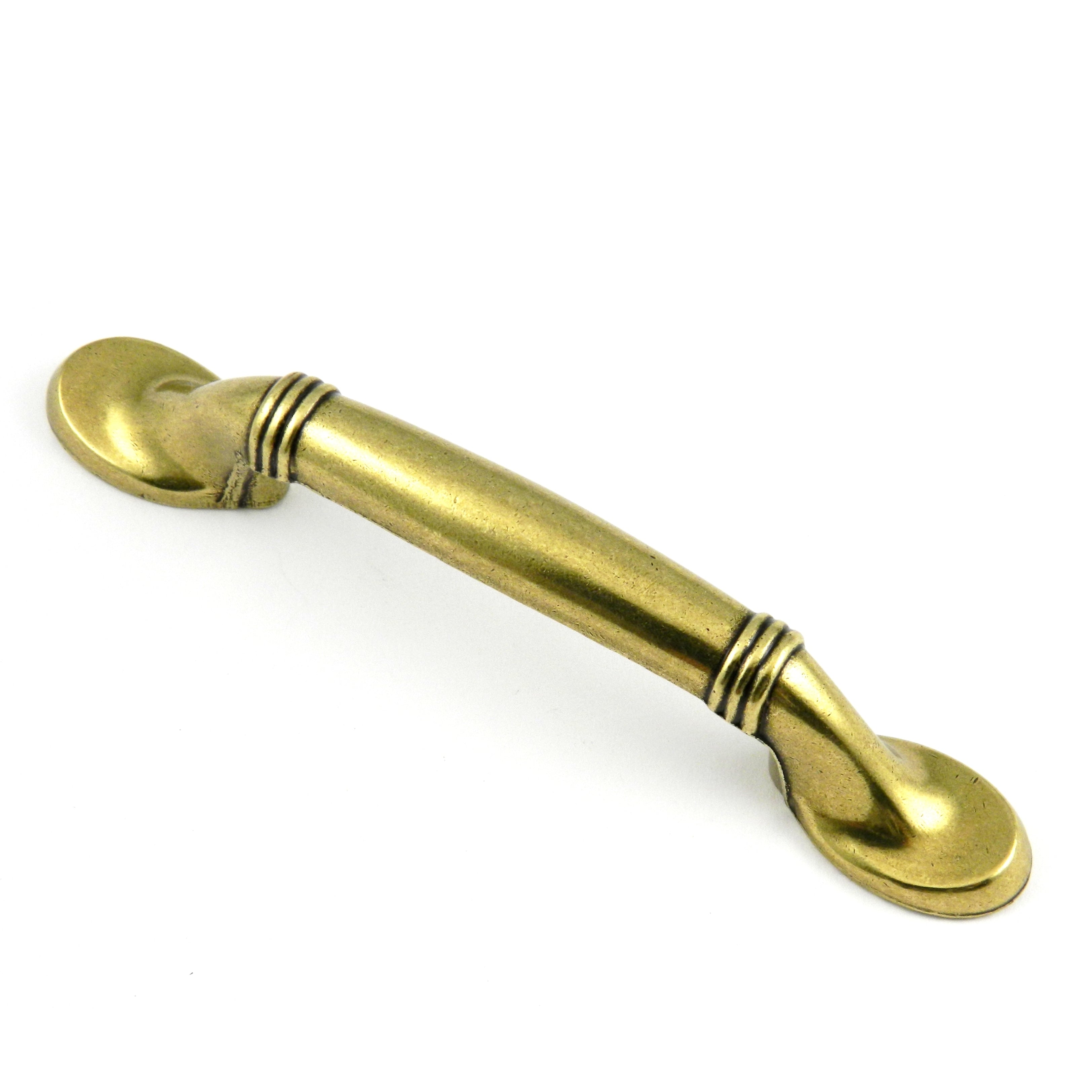 Amerock Brass and Sterling BP1300-O77 Burnished Brass 3"cc Cabinet Handle Pull