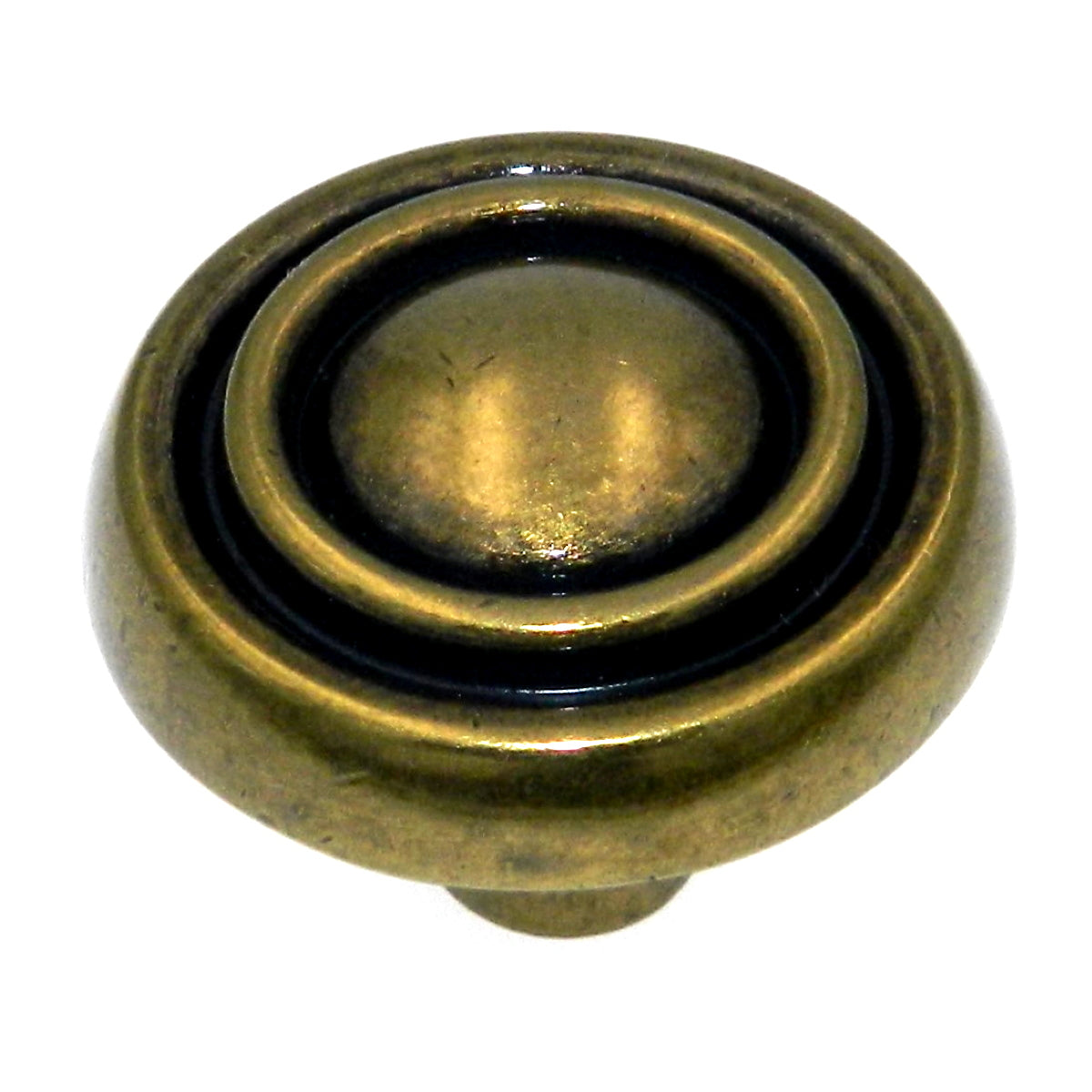 Amerock Sterling Traditions Burnished Brass 1 1/8" Cabinet Pull Knob BP1306-O77