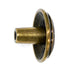 Amerock BP1307-O77 Burnished Brass 1 1/4" Cabinet Knob Brass & Sterling