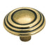 Amerock BP1307-O77 Burnished Brass 1 1/4" Cabinet Knob Brass & Sterling