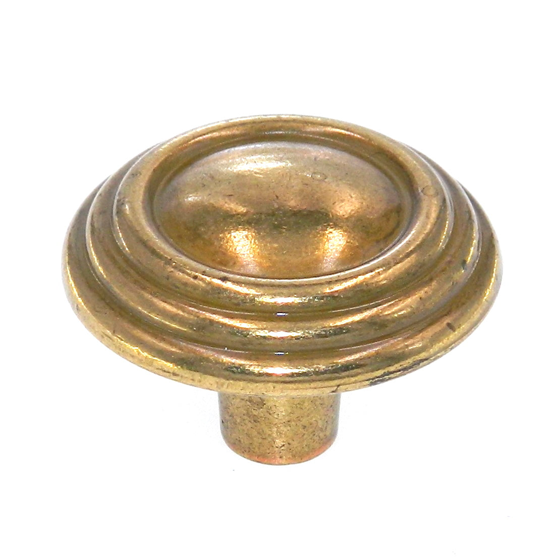 Amerock Brass & Sterling Traditions BP1307-R1 Regency Brass 1 1/4" Cabinet Knob