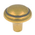 Amerock BP1308-O77 Burnished Brass 1 1/8" Brass & Sterling Traditions Knob