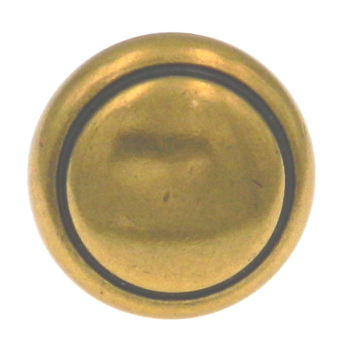 Amerock BP1308-O77 Burnished Brass 1 1/8" Brass & Sterling Traditions Knob