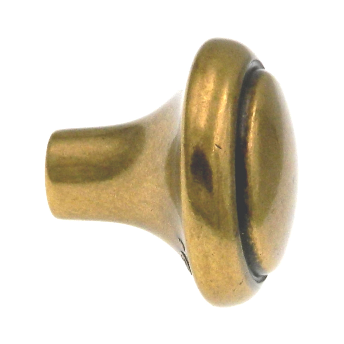 Amerock BP1308-O77 Burnished Brass 1 1/8" Brass & Sterling Traditions Knob