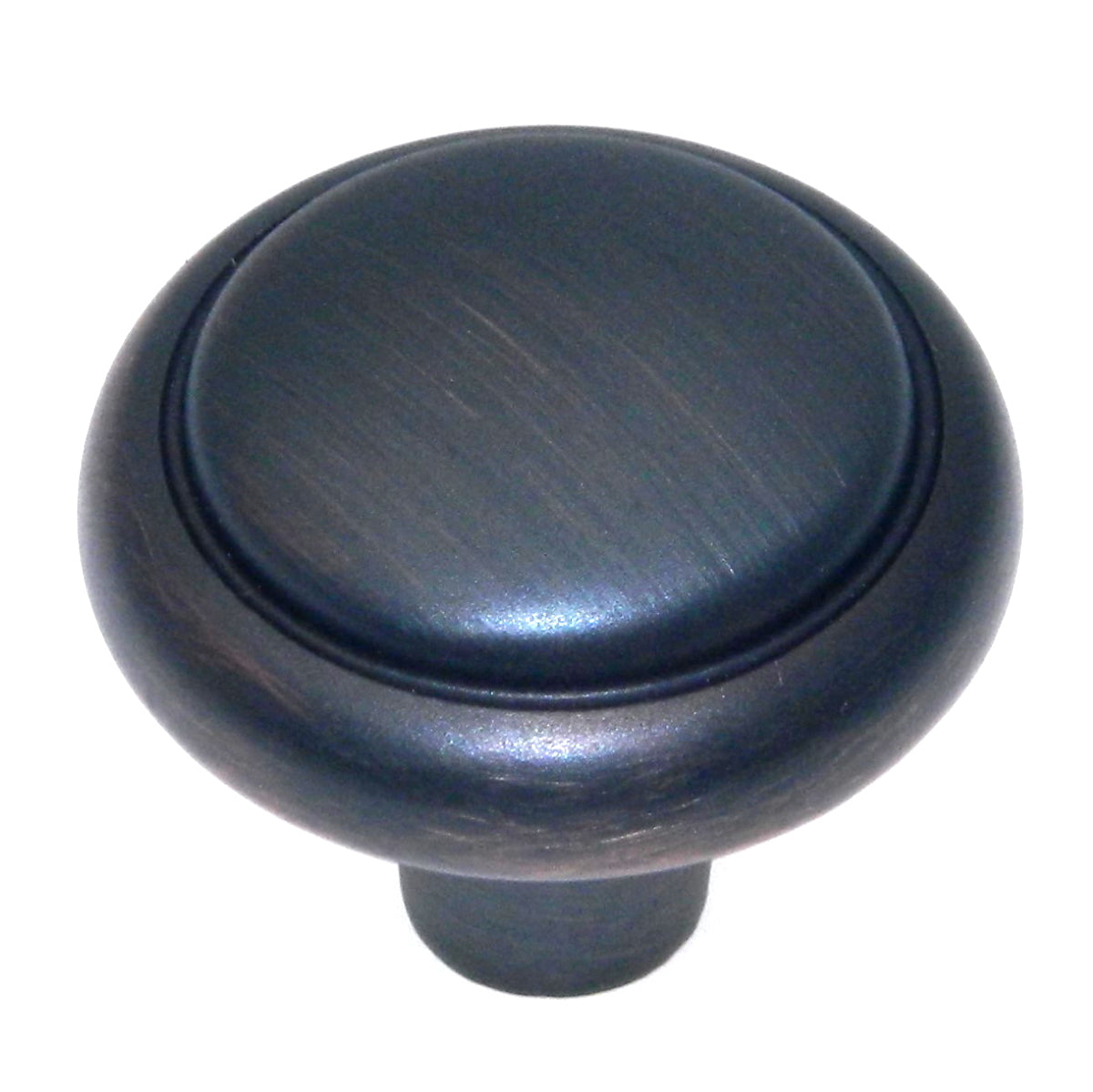 Amerock Sterling Traditions Oil-Rubbed Bronze 1 1/8" Ringed Cabinet Pull Knob BP1308ORB