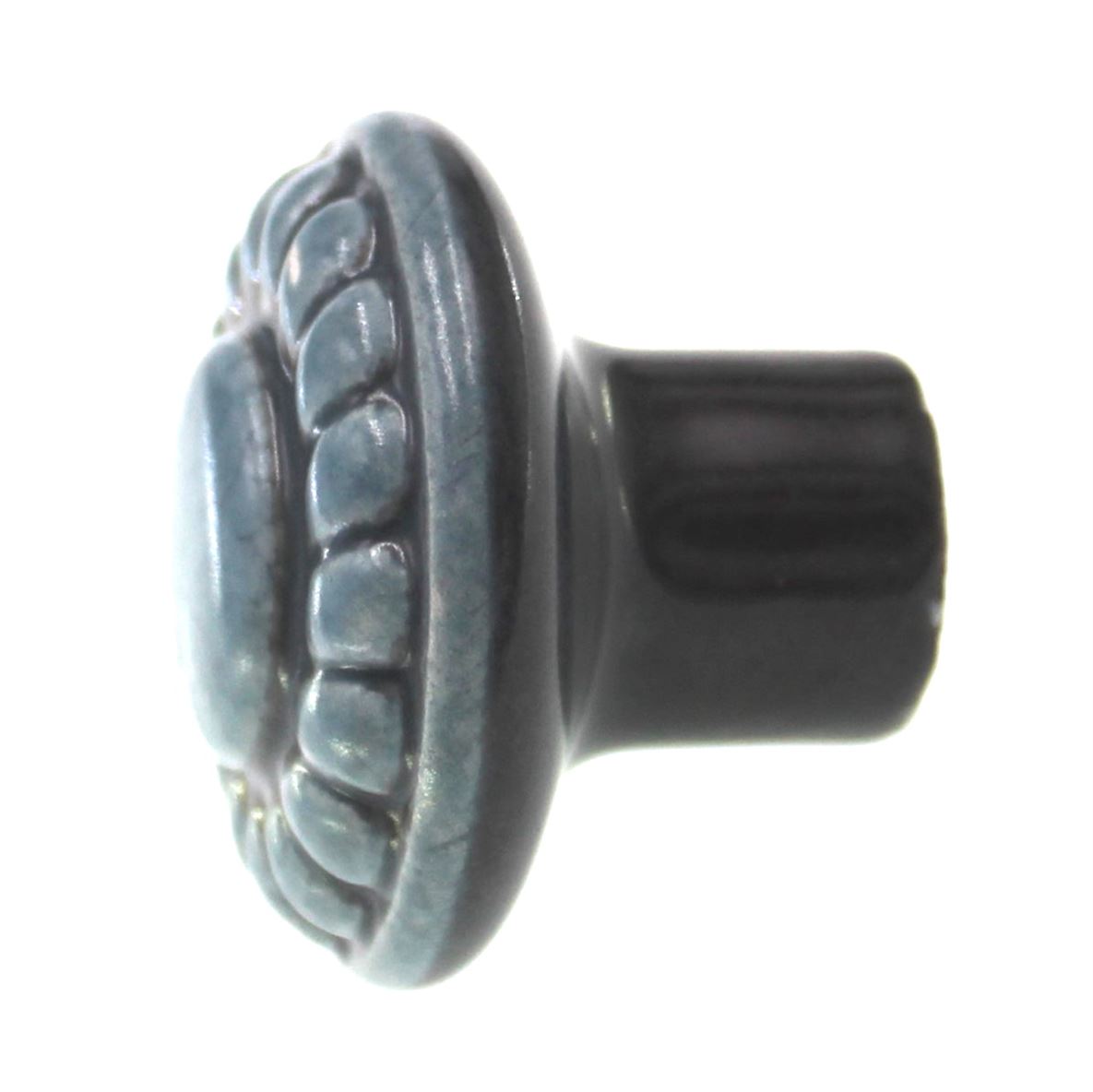 Amerock Ceramics Distressed Blue 1 3/8" Rope Cabinet Knob BP1321-DN