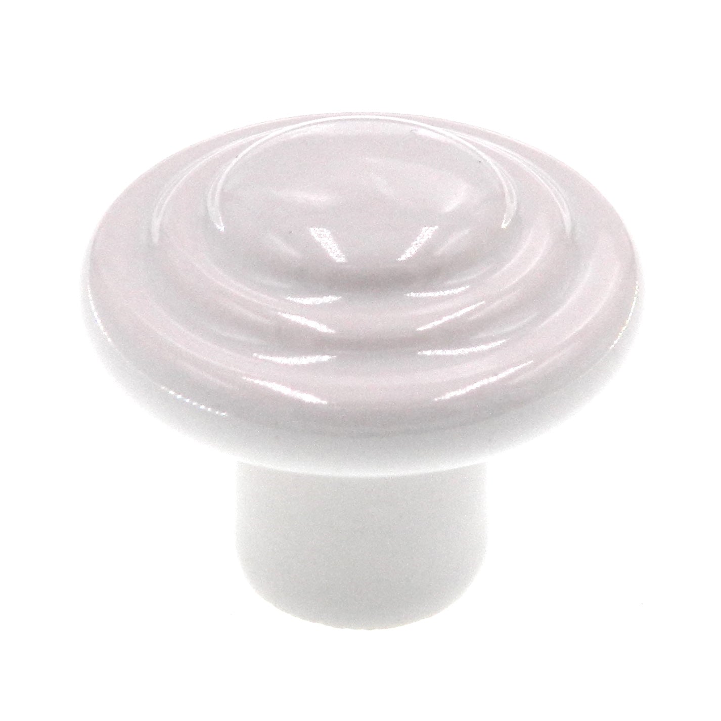 Amerock Ceramics White 1-1/2" Round Cabinet Knob Pull BP1326-W