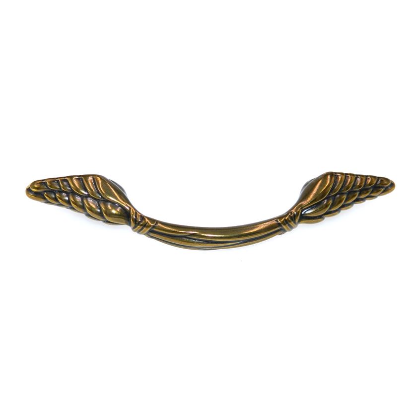 Amerock Natural Elegance Wheat Burnished Brass 3" Ctr. Cabinet Handle BP1334-O77