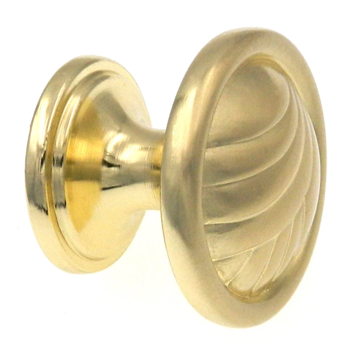 Amerock True Elegance Brushed Brass 1 1/2" Etched Cabinet Pull Knob BP1356O74