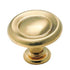 Amerock BP1386-O74 Sterlling Brass 1 1/4" Cabinet Knob Pulls Hint Of Heritage