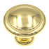 Amerock Reflections Polished Brass 1 1/4" Round Cabinet Pull Knob BP13873