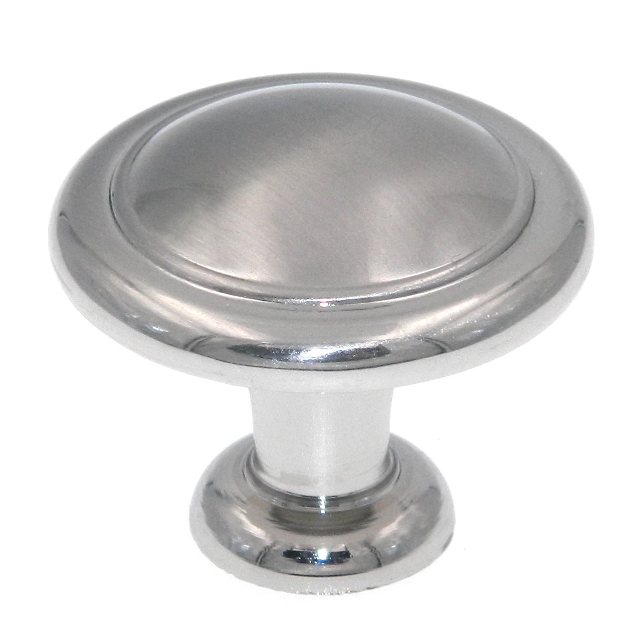 Amerock Reflections Sterling Nickel 1 1/4" Round Cabinet Pull Knob BP1387G9