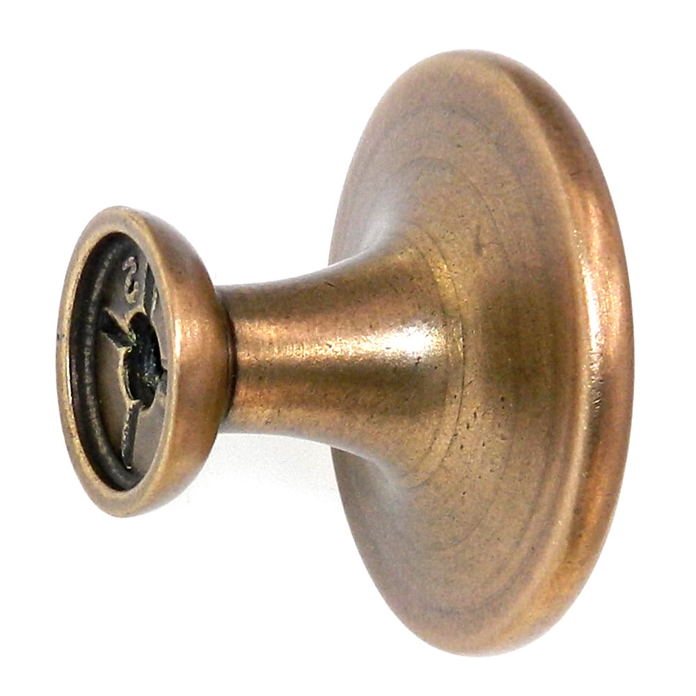 Amerock Reflections Gilded Bronze 1 1/4" Round Disc Cabinet Knob BP1387-GB