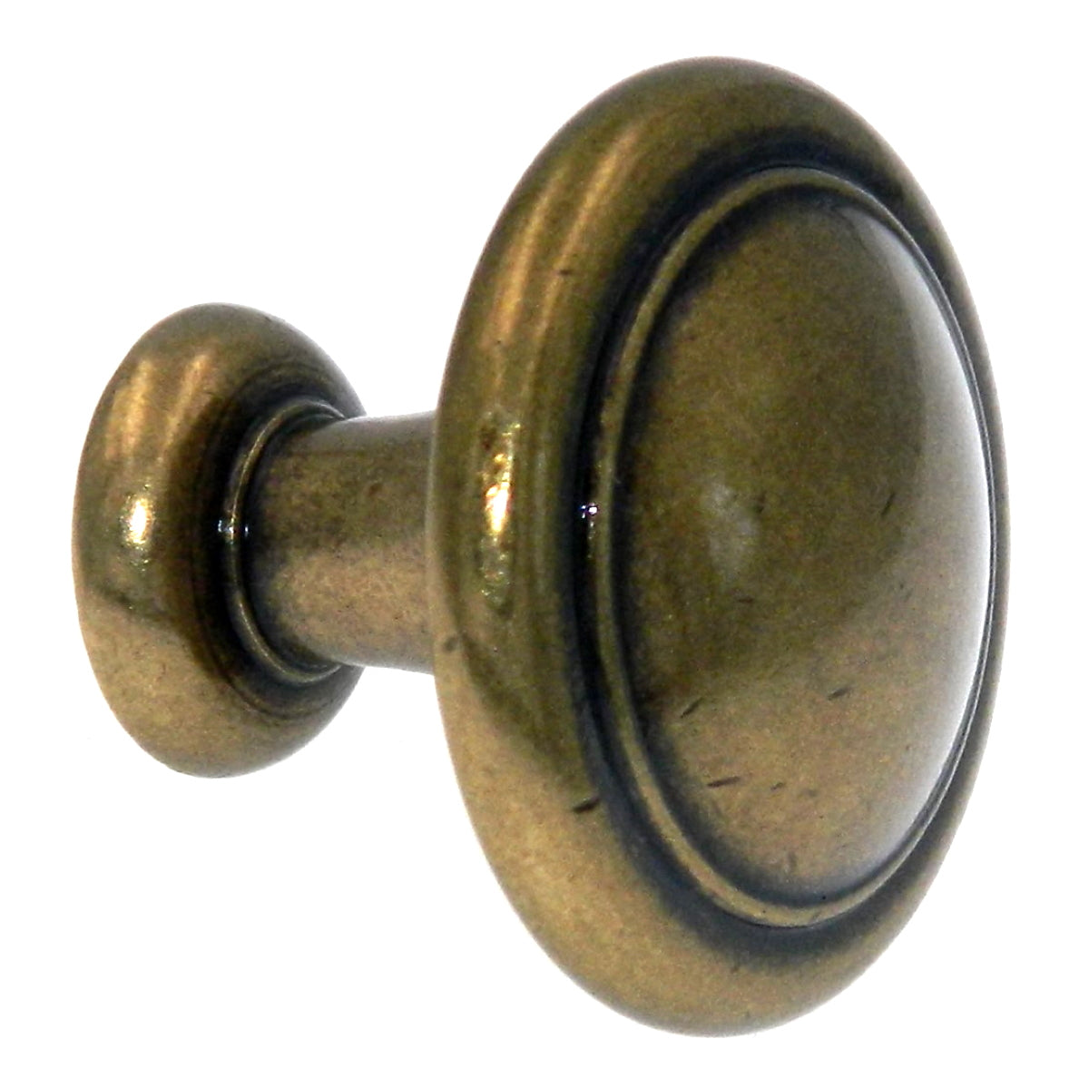 Amerock Reflections Regency Brass 1 1/4" Round Cabinet Pull Knob BP1387R1