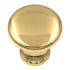 Amerock Hardware BP1423-3 Solid Brass Polished Brass 1" Cabinet Knob Pulls