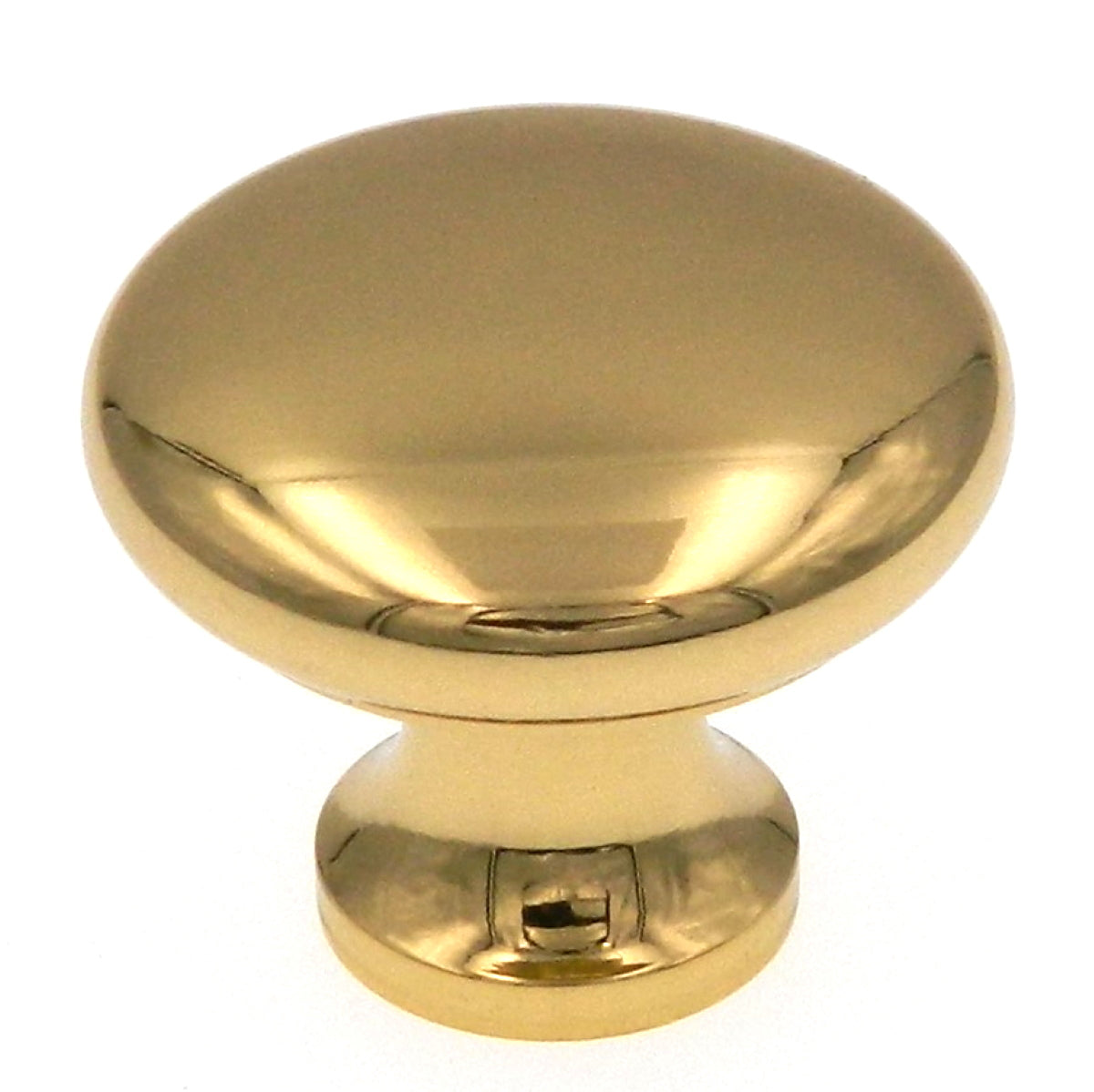 Amerock Allison Polished Brass 1 1/4" Mushroom Cabinet Solid Brass Knob BP14243