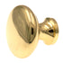 Amerock Allison Polished Brass 1 1/4" Mushroom Cabinet Solid Brass Knob BP14243