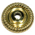 Amerock BP1435-3 Solid Brass Polished Brass 1" Round Cabinet Knob Pull Backplate